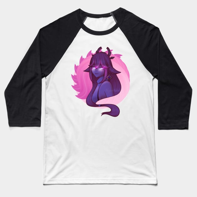 Yae Miko Elemental Burst Baseball T-Shirt by Nyanibun